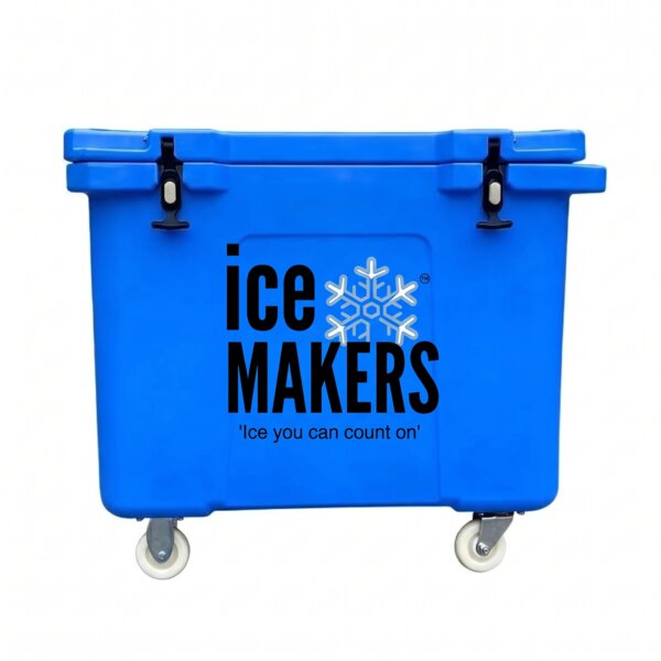 XL 220 L wheeled ice cooler rental (23-25 bags) filled with ice, Kingston